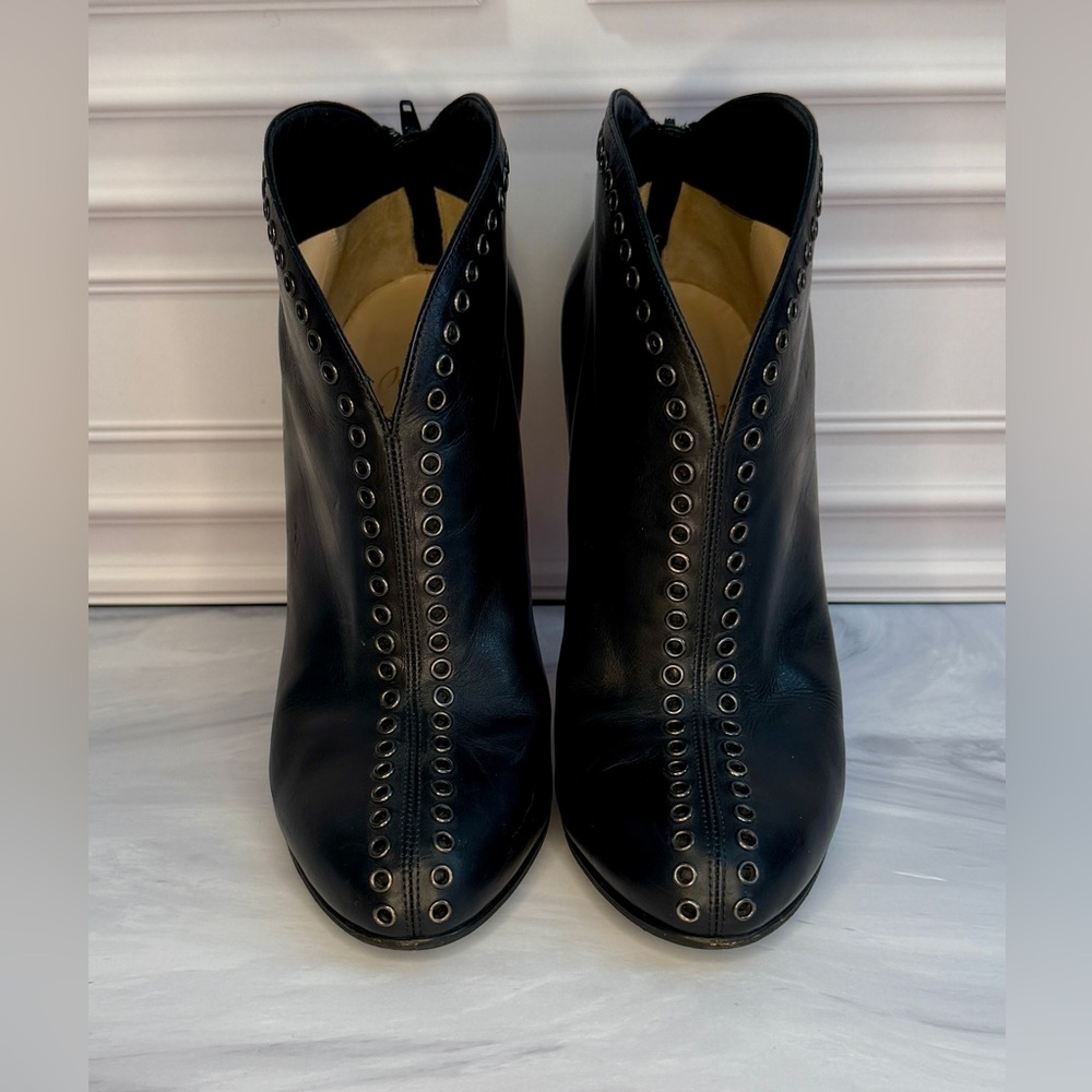 Christian Louboutin Jazz “Catch Me” Black Leather Ankle Booties | Full Set + COA - Picture 3 of 9